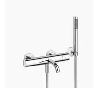 Dornbracht META Mitigeur monocommandé pour bain, pour montage mural, avec flexible de douche, saillie 210mm, 34234979-00, Couleur: chrome