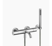 Dornbracht META Mitigeur monocommandé pour bain, pour montage mural, avec flexible de douche, saillie 210mm, 34234979-93, Couleur: Chrome brossé