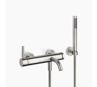 Dornbracht META Mitigeur monocommandé pour bain, pour montage mural, avec flexible de douche, saillie 202mm, 33233660-93, Couleur: Chrome brossé