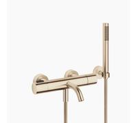 Dornbracht META Mitigeur monocommandé pour bain, pour montage mural, avec flexible de douche, saillie 210mm, 34234979-27, Couleur: Light Gold brossé