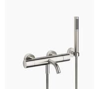 Dornbracht META Mitigeur monocommandé pour bain, pour montage mural, avec flexible de douche, saillie 210mm, 34234979-06, Couleur: Platine Mat