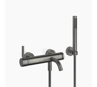 Dornbracht META Mitigeur monocommandé pour bain, pour montage mural, avec flexible de douche, saillie 202mm, 33233660-99, Couleur: Dark Platinum brossé