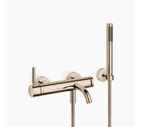 Dornbracht META Mitigeur monocommandé pour bain, pour montage mural, avec flexible de douche, saillie 202mm, 33233660-26, Couleur: Or clair