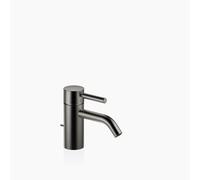 Dornbracht META Mitigeur monocommandé pour lavabo avec vidage, saillie 125mm, avec structure à facettes, 33505660-99, Couleur: foncé Platine mat