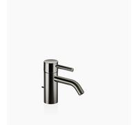 Dornbracht META Mitigeur monocommandé pour lavabo avec vidage, saillie 125mm, avec structure à facettes, 33505660-19, Couleur: Chrome foncé