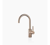 Dornbracht META Mitigeur monocommandé pour lavabo avec vidage, saillie 165mm, bec orientable 360, 33560661-42, Couleur: bronze brossé