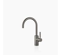 Dornbracht META Mitigeur monocommandé pour lavabo avec vidage, saillie 165mm, bec orientable 360, 33560661-99, Couleur: foncé Platine mat