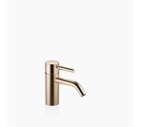 Dornbracht META Mitigeur monocommandé pour lavabo sans vidage, saillie 125mm, avec structure à facettes, 33530660-27, Couleur: Light Gold brossé
