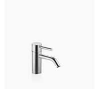 Dornbracht META Mitigeur monocommandé pour lavabo sans vidage, saillie 125mm, avec structure à facettes, 33530660-93, Couleur: Chrome brossé
