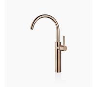 Dornbracht META Mitigeur monocommandé pour lavabos avec pied surélevé, sans garniture d'écoulement, saillie 201mm, 33534661-42, Couleur: bronze brossé