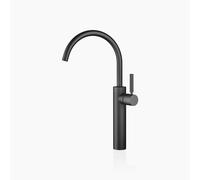 Dornbracht META Mitigeur monocommandé pour lavabos avec pied surélevé, sans garniture d'écoulement, saillie 201mm, 33534661-33, Couleur: Noir Mat