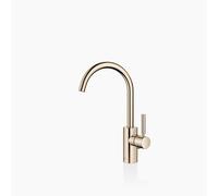Dornbracht META Mitigeur monocommandé pour lavabos avec vidage, saillie 167mm, bec orientable 360, 33500661-26, Couleur: Or clair
