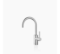 Dornbracht META Mitigeur monocommandé pour lavabos sans vidage, saillie 165mm, bec orientable 360, 33565661-93, Couleur: Chrome brossé