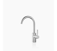 Dornbracht META Mitigeur monocommandé pour lavabos sans vidage, saillie 167mm, bec orientable 360, 33505661-93, Couleur: Chrome brossé