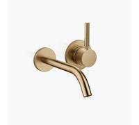 Dornbracht META Mitigeur mural de lavabo sans vidage, saillie 190mm, jet rond enrichi d'air, 36860660-39, Couleur: Dark Brass brossé