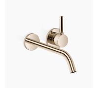 Dornbracht META Mitigeur mural de lavabo sans vidage, saillie 250mm, jet rond enrichi d'air, 36861660-26, Couleur: Or clair