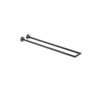 Dornbracht Meta porte-serviettes 83210979-33 en 2 parties, rigide, 500 mm, noir mat