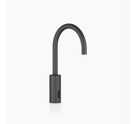 Dornbracht META Robinetteries de lavabo avec fonction électronique d'ouverture et de fermeture, sans vidage, alimentation par pile/réseau, 44521660-33, Couleur: Noir Mat