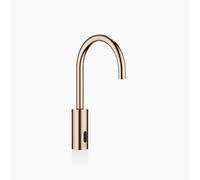 Dornbracht META Robinetteries de lavabo avec fonction électronique d'ouverture et de fermeture, sans vidage, alimentation par pile/réseau, 44521660-27, Couleur: Light Gold brossé