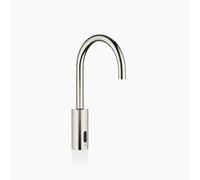 Dornbracht META Robinetteries de lavabo avec fonction électronique d'ouverture et de fermeture, sans vidage, alimentation par pile/réseau, 44521660-08, Couleur: platine