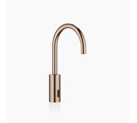 Dornbracht META Robinetteries de lavabo avec fonction électronique d'ouverture et de fermeture, sans vidage, alimentation par pile/réseau, 44521660-42, Couleur: bronze brossé