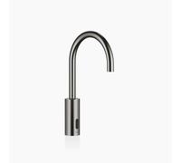 Dornbracht META Robinetteries de lavabo avec fonction électronique d'ouverture et de fermeture, sans vidage, alimentation par pile/réseau, 44521660-19, Couleur: Chrome foncé