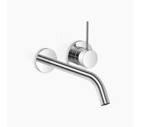 Dornbracht META SLIM Mélangeur monocommande mural pour lavabo sans vidage, saillie 250 mm, bec fixe, 36861662-00, Couleur: chrome