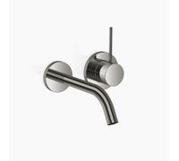 Dornbracht META SLIM Mitigeur mural de lavabo sans vidage, saillie 190mm, bec fixe, 36860662-19, Couleur: Chrome foncé