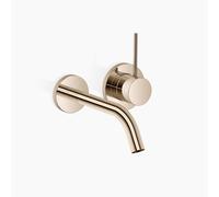 Dornbracht META SLIM Mitigeur mural de lavabo sans vidage, saillie 190mm, bec fixe, 36860662-26, Couleur: Or clair