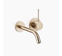 Dornbracht META SLIM Mitigeur mural de lavabo sans vidage, saillie 190mm, bec fixe, 36860662-27, Couleur: Light Gold brossé
