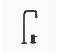 Dornbracht META SQUARE Mélangeur à deux trous avec rosaces individuelles, saillie 235mm, 32815861-33, Couleur: Noir Mat