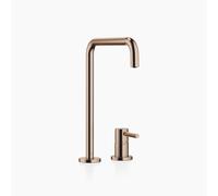 Dornbracht META SQUARE Mélangeur à deux trous avec rosaces individuelles, saillie 235mm, 32815861-42, Couleur: bronze brossé