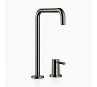 Dornbracht META SQUARE Mélangeur à deux trous avec rosaces individuelles, saillie 235mm, 32815861-19, Couleur: Chrome foncé