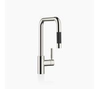 Dornbracht META SQUARE Mitigeur monocommandé Pull-down avec fonction douche, saillie 200mm, 33870861-08, Couleur: platine