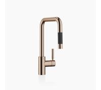 Dornbracht META SQUARE Mitigeur monocommandé Pull-down avec fonction douche, saillie 200mm, 33870861-42, Couleur: bronze brossé