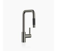 Dornbracht META SQUARE Mitigeur monocommandé Pull-down avec fonction douche, saillie 200mm, 33870861-99, Couleur: foncé Platine mat