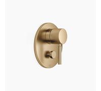 Dornbracht mitigeur monocommandé encastré avec inverseur, plaques de recouvrement 150mm, 36120660-39, Couleur: Dark Brass brossé