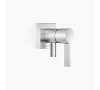 Dornbracht mitigeur monocommandé encastré avec plaques de recouvrement, avec raccordement de douche intégré, 36046970-93, Couleur: Chrome brossé