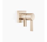 Dornbracht mitigeur monocommandé encastré avec plaques de recouvrement, avec raccordement de douche intégré, 36046970-27, Couleur: Light Gold brossé