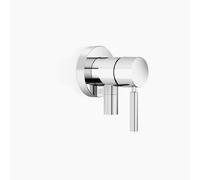 Dornbracht mitigeur monocommandé encastré avec plaques de recouvrement D. 80mm, avec raccord de douche intégré, 36046660-00, Couleur: chrome