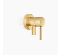 Dornbracht mitigeur monocommandé encastré avec plaques de recouvrement D. 80mm, avec raccord de douche intégré, 36046660-28, Couleur: Laiton brossé