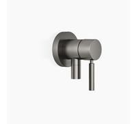 Dornbracht mitigeur monocommandé encastré avec plaques de recouvrement D. 80mm, avec raccord de douche intégré, 36046660-99, Couleur: foncé Platine mat