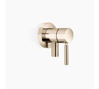 Dornbracht mitigeur monocommandé encastré avec plaques de recouvrement D. 80mm, avec raccord de douche intégré, 36046660-47, Couleur: Champagne
