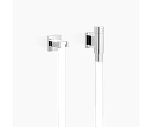 Dornbracht Performing Water WaterTube Kneipp coude de raccordement mural avec vanne, avec support de tuyau, 27821979-00, Couleur: chrome
