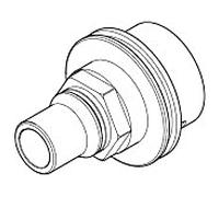 Dornbracht rallonge 28 mm xTOOL 09210211090 092102110 D. 42 x 54,5 mm
