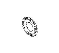 Dornbracht rondelle dentée A4.3 DIN6798 A2 09301102890 093011028 D 4.3