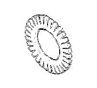 Dornbracht rondelle dentée A8.4 DIN 679 09301102790 093011027 D 8.4