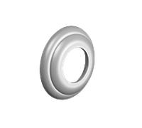 Dornbracht rosace 092736101-00 092736101 D.55 x 10 mm chromé