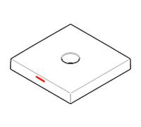 Dornbracht rosace 55 x 55 marquage 092773003-00 chromé
