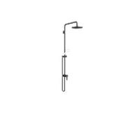 Dornbracht Tuyau de douche avec mitigeur monocommande, 450 mm de projection pour douche sur pied, 220 mm de douche de tête, 36112970, Coloris: Noir Mat - 36112970-33